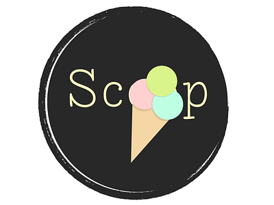 Ice Cream Company Logo - Scoop dailylogochallenge dailylogochallengeday27 design logo logo 2d logodesignchallenge logodesignchallengeday27 scoop vector