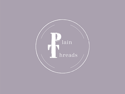 Hip Clothing Brand - Plain Threads (dark) dailylogochallenge dailylogochallengeday28 design logo logo 2d logodesignchallenge logodesignchallengeday28 plainthreads