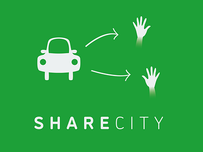 Rideshare Car Service - ShareCity car dailylogochallenge dailylogochallengeday29 design illustration logo logo 2d logodesignchallenge logodesignchallengeday29 rideshare service sharecity vector