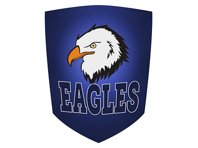 Sports Team - Eagles dailylogochallenge dailylogochallengeday32 eagles logo logodesign logodesignchallenge logodesignchallengeday32 sportsteam vector