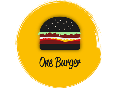 Burger Joint - One Burger burgerjoint dailylogochallenge dailylogochallengeday33 design illustration logo logo 2d logodesignchallenge logodesignchallengeday33 oneburger vector
