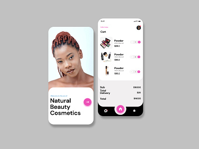 Cosmetics UI Design app design ui ux