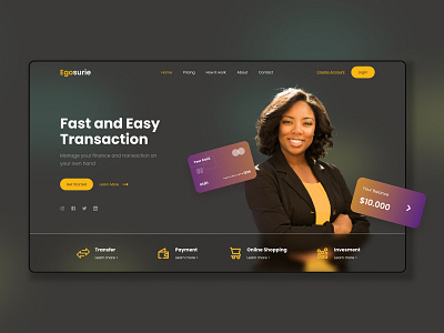 Online Banking Homepage app banking branding design finance graphic design homepage ui ux website