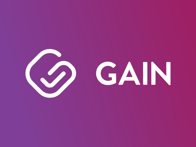 Gain App Variations animation branding check g logo minimal purple variation