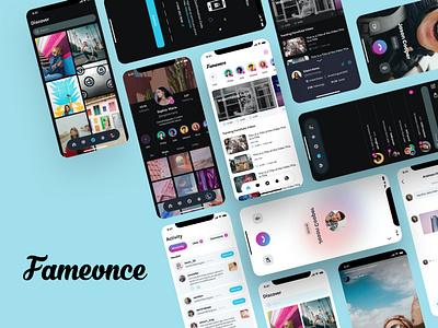 Influencer platform - Fameonce app design mobile design ui ux