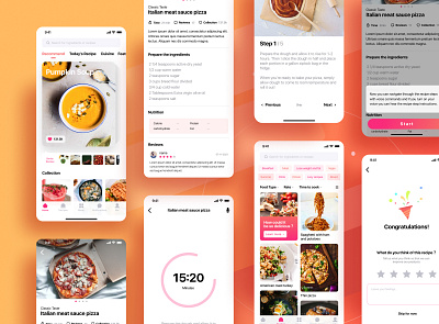 Sousan - Your in-pocket recipe book app design mobile design ui ux