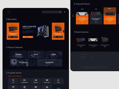 NinjaTech - Ecommerce Website Design design ui ux website design