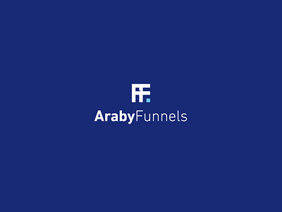 araby funnels arabic araby blue brand branding design funnels illustration logo logo design minimal vector