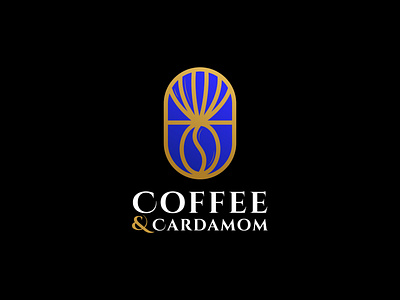 Coffee and Cardamom brand branding cardamom coffee design logo logo design minimal