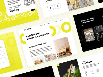 AllGood - Let's decompose the products, not the planet! onepage uiux webdesign webflow website