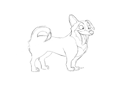 Dog character sketch charakterdrawing design dogdrawing illustration