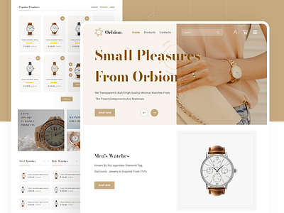 Orbion ( watches store ) e commerce e commerce web ecommerce landing page marketplace ui uiux watch watch e commerce watches store web web design website