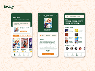Online Reading App branding design graphic design mobile ui