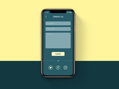 DailyUI #028 Contact Us 028 dailyui