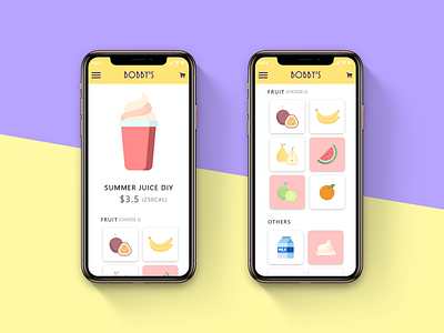 DailyUI #043 Food/Drink Menu 043 dailyui