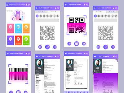 qr code scanner app ui adobe illustrator adobe photoshop adobe photoshop cc ux