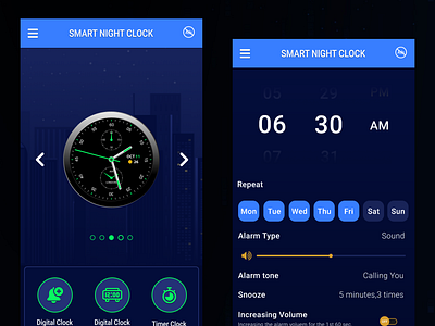 NIGHT CLOCK APP adobe illustrator adobe photoshop cc ux