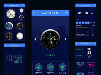 clock app ui adobe illustrator adobe photoshop ui