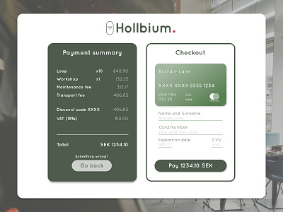 Payment checkout - 002 UI challenge