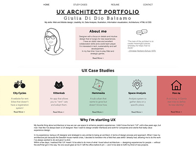 Portfolio's website branding design ui ux web