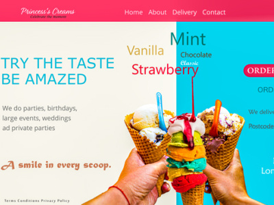 ice cream mockup adobe illustrator adobe xd design illustration modern ui webdesign