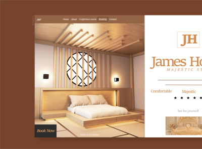 james hotel mockup design adobe illustrator adobe photoshop adobe xd modern ui