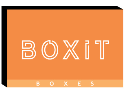 boxit logo design 2 adobe illustrator branding design icon modern typography ui web