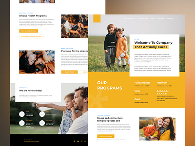 Healthcare Agency landing page