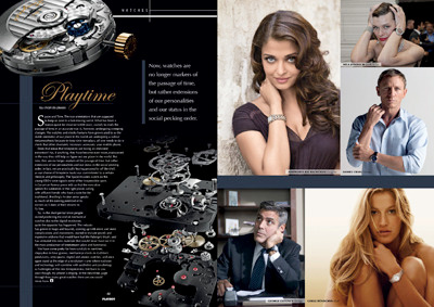 Watches Intro1 images layout magazine layout typography