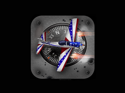Airplane Compass compass design drawing icon illustration ipad photoshop plane shoot textures