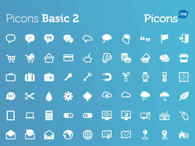 Picons.me Launched! download free icons picons pictograms royalty vector