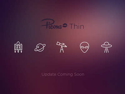 Picons Thin Update Teaser download free icons picons thin update vector