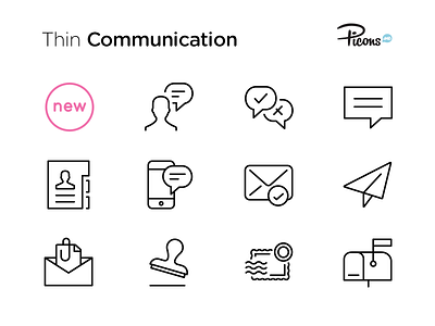 Thin Update - Commnication icons
