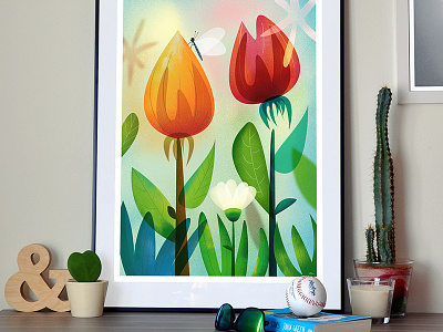 84Posters - Flower Jungle 84posters art deco poster prints wall