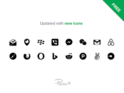Picons Social Update - 16 icons added download free icon icons picons social