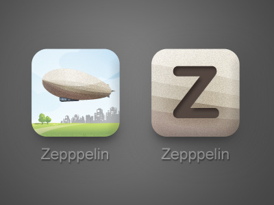 Which one would fit better? app icon iphone zepppelin