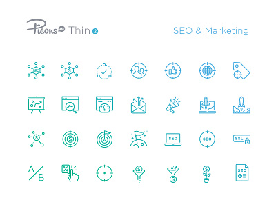 SEO & Marketing icons