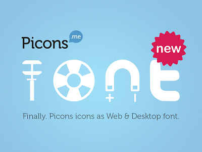 Picons Font released! css font font face icons picons picons.me pictograms vector