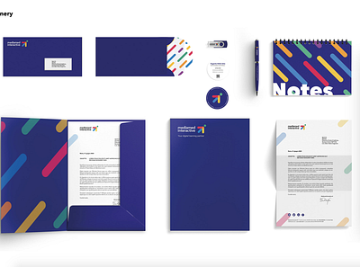 Brand design - Mediamed Interactive. brand identity branding branding and identity branding concept branding design design logo stationery design