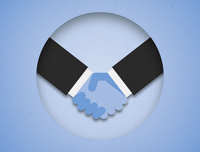 Business Handshake design flat illustration inkscape vector