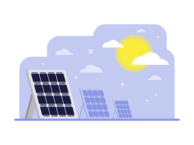 Solar Panels branding illustration inkscape solar energy solar panel sun vector