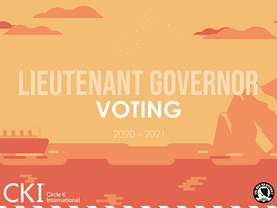Lieutenant Governor Voting atlantic branding design flat iceberg illustration inkscape orange vector video thumbnail
