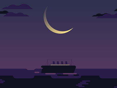 Nighttime branding design flat illustration inkscape vector video thumbnail