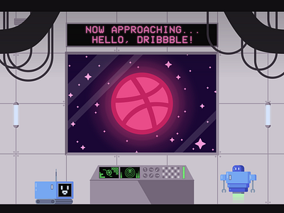 Space Voyage to Dribbble