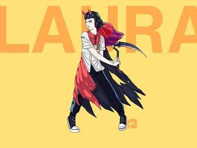 #FANART - LAURA ( Original Character Own by Ixora Latif) fanart fighter illustraion illustration laura pose warrior woman fighter woman warrior