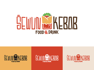 WORK - Sewun Kebab Food & Drink Logo (Rebrand from Ummie's Kebab art brand brand design branding colorful logo cute logo design food logo fun logo how to make a logo illustration kid logo logo logo concept logo design logo idea ui