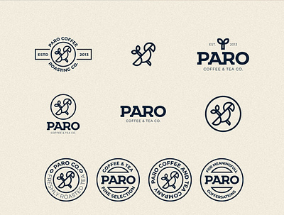 PARO Coffee & Tea | Logo lockups badges brand brand identity coffee icon lockups logo logo design logo mark logodesign logotype minimal minimalistic symbol wordmark