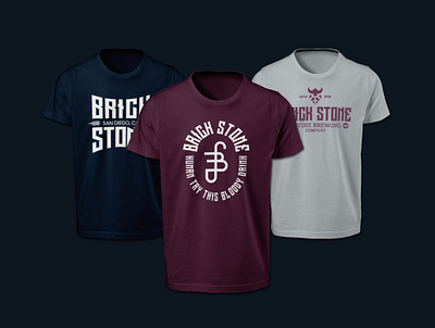 BrickStone T-shirts badge brand identity identity lockup logo merchandise merchandise design symbol tshirt tshirt design wordmark