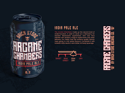 Arcane Chambers Packaging beer beer branding brand identity brewery identity label packaging packaging design product product naming