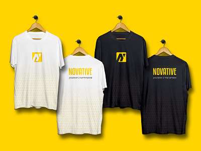 Novative T-shirts/Uniforms brand identity branding construction contractors identity logo logo design logotype merchandise mockup print collateral tshirts uniforms visual identity